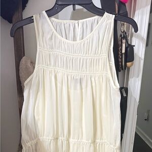 Elegant Cream Maxi Dress XS long dress